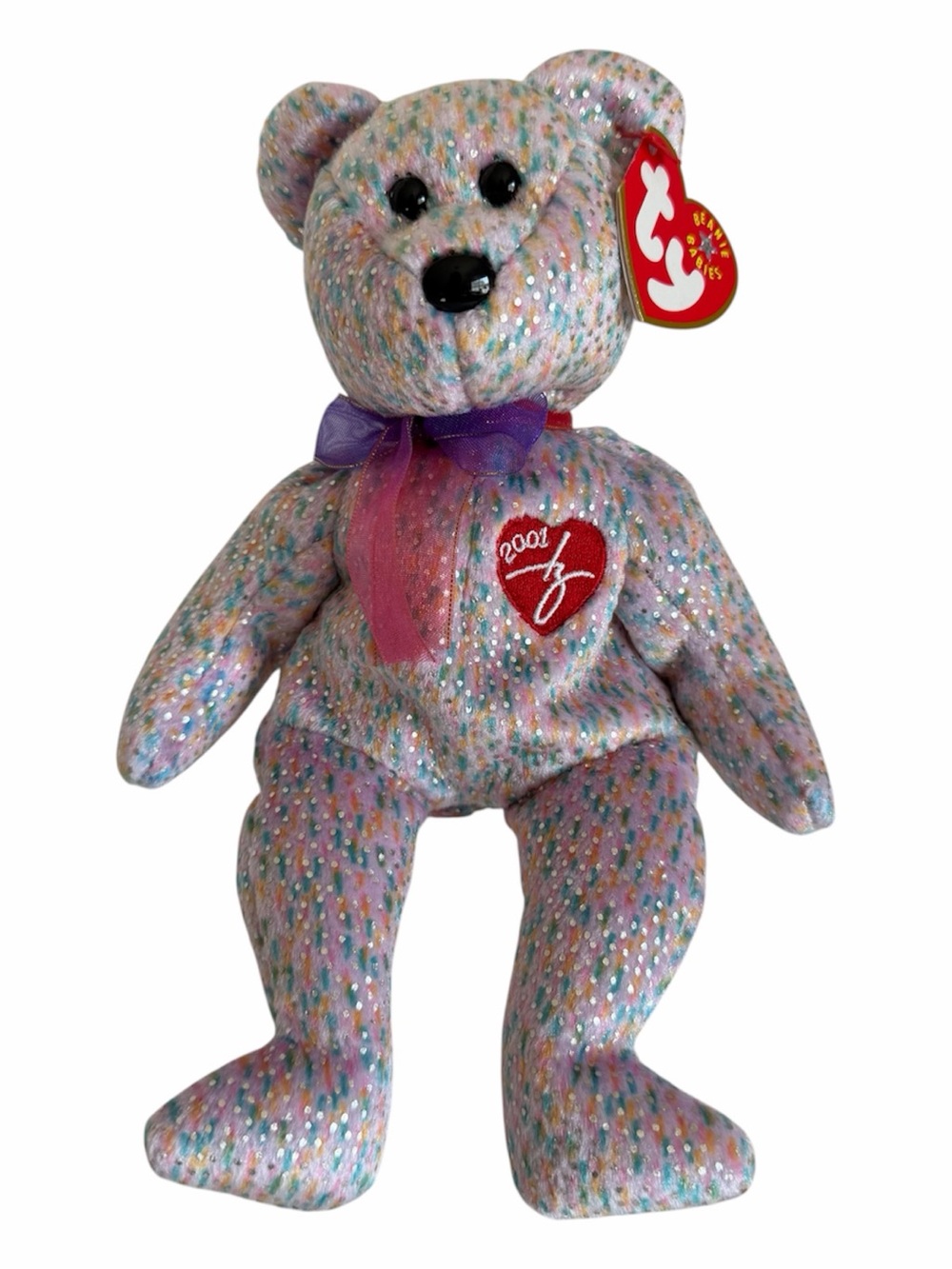 Vintage NWT Beanie Baby Ty 2001 Signature Teddy Bear Retired